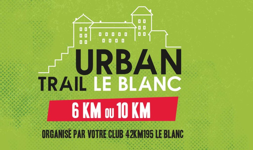 affiche urban trail le blanc
