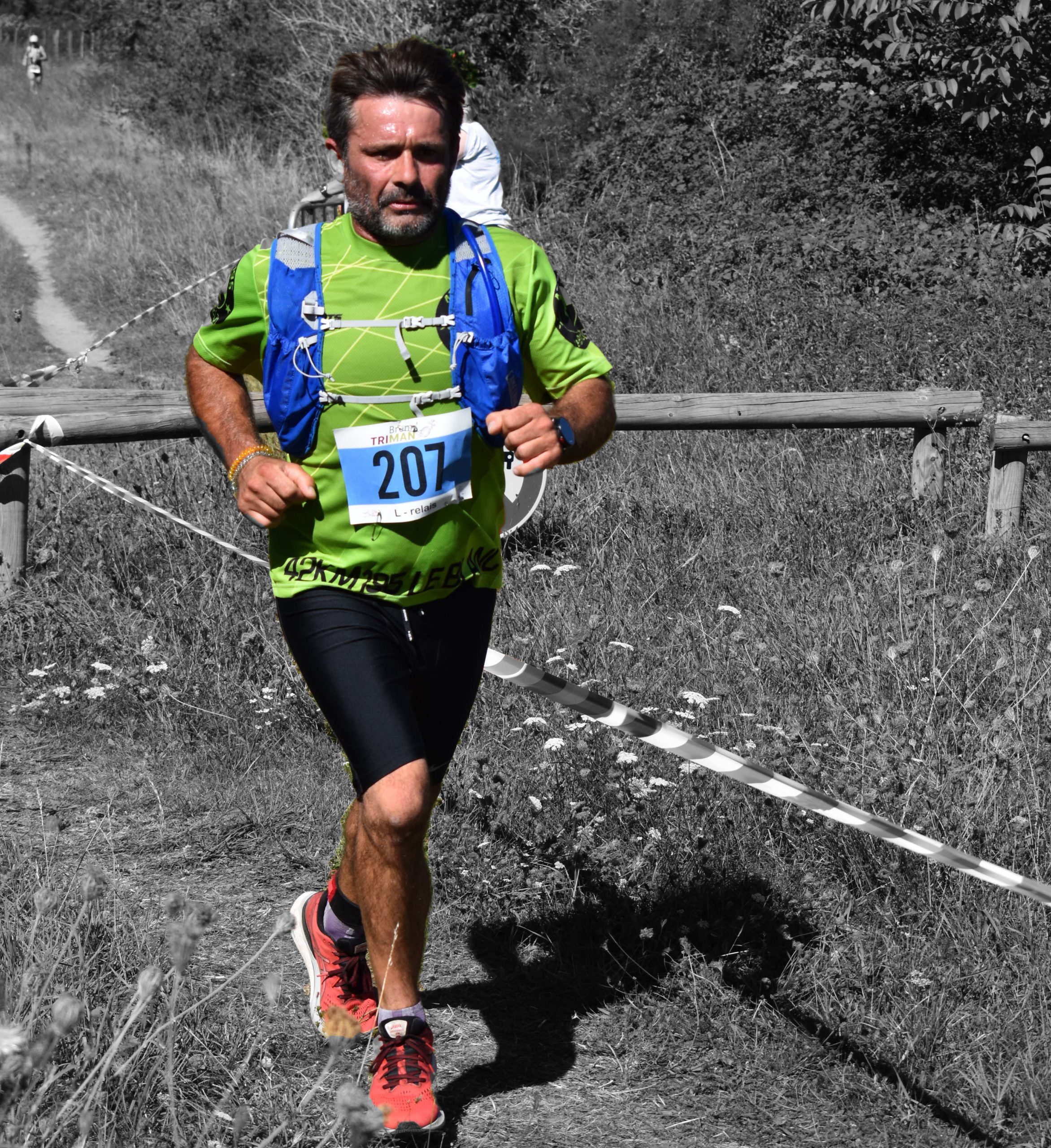 coureur 42km195 le blanc